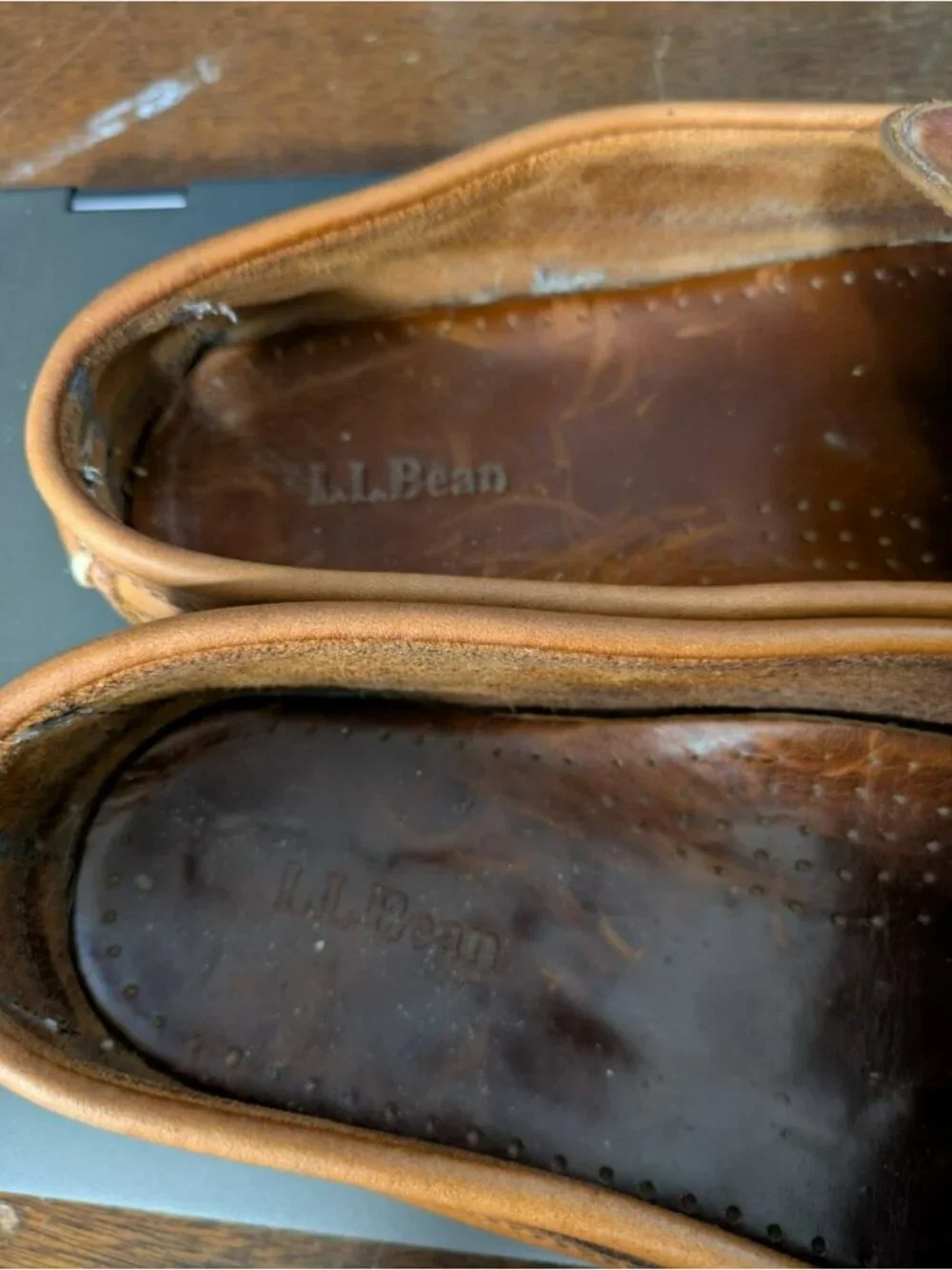 L.L. Bean Casco Bay Moc Loafers Brown Leather Slip On Casual Shoes Mens Sz 11 D
